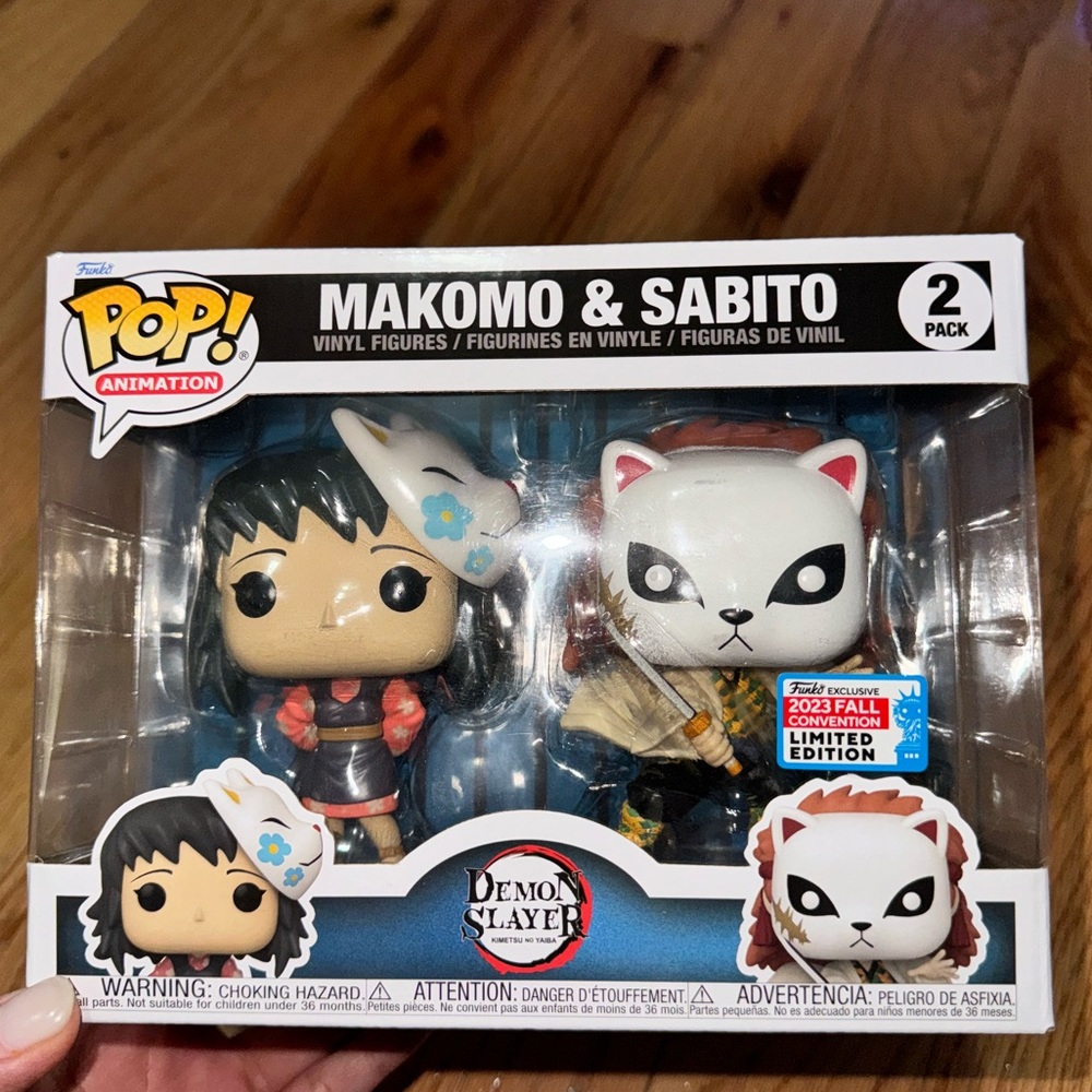 Funko Pop! Demon Slayer Makomo Sabito 2-pack 2023 Fall Convention Exclusive NYCC